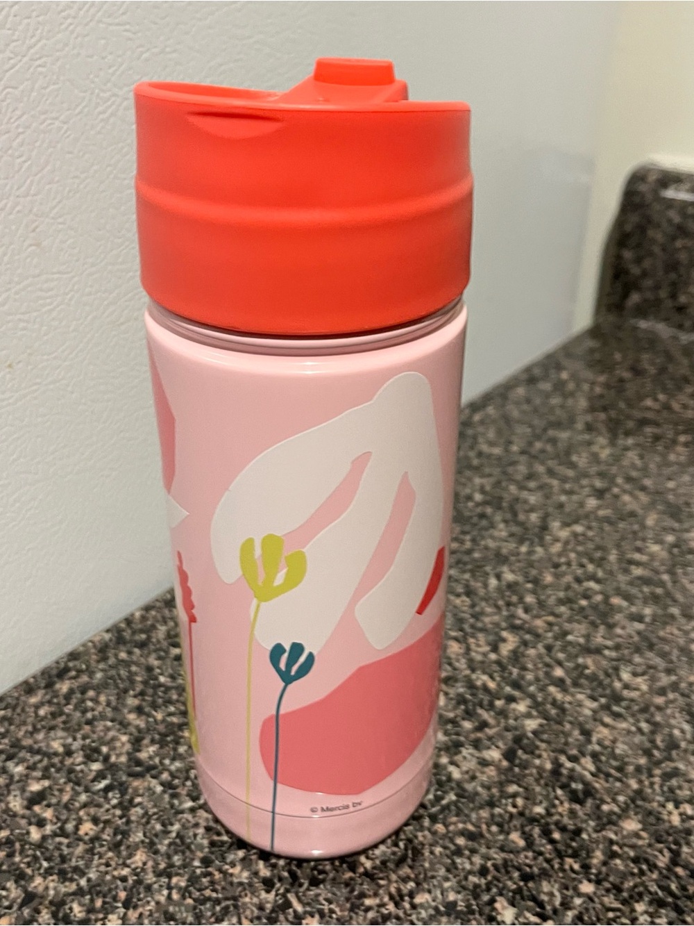Starbucks Pink Tumbler with Red Lid and Miffy Tag - Picture 3 of 9